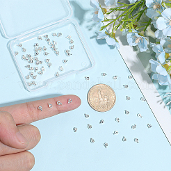 80Pcs 2 Styles Brass Crimp Beads&nbsp;KK-DR0001-63S