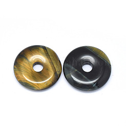 Natural Yellow Blue Tiger Eye(Dyed & Heated) Pendants&nbsp;G-P415-22E
