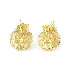 Rack Plating Brass Stud Earring&nbsp;EJEW-C078-06G