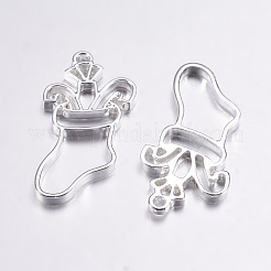 Alloy Open Back Bezel Pendants&nbsp;LS-PALLOY-L203-11S