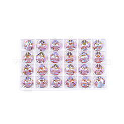 Electroplated Glass Pendants&nbsp;EGLA-N006-062