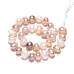 Natural Cultured Freshwater Pearl Beads Strands&nbsp;PEAR-N013-05C-04