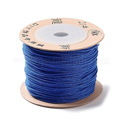 ポリエステルツイストコード  ラウンド  DIYのジュエリーには  藤紫色  1mm  約49.21ヤード（45m）/ロール&nbsp;OCOR-G015-01A-07