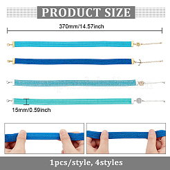 1 Set Nylon Elastic Ribbon Bookmark&nbsp;AJEW-FG0002-52