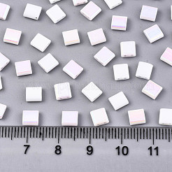 FGB 2-Hole Glass Seed Beads&nbsp;X-SEED-S031-L-ST41-R