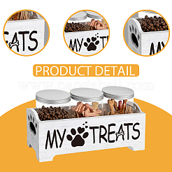 Rectangle Wood Pet Food Container Box&nbsp;CON-GW0001-01A