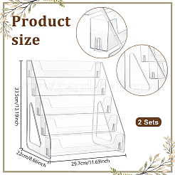 5-Tier Acrylic Organizer Display Riser Holder for Cupcake&nbsp;ODIS-WH0099-205