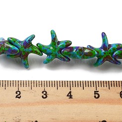 Synthetic Turquoise Dyed Beads Strands&nbsp;G-P507-04P