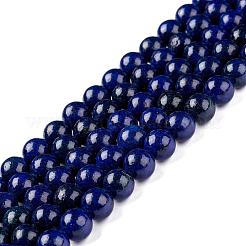 Natural Lapis Lazuli Round Beads Strands&nbsp;G-I181-10-8mm