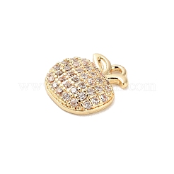 Brass Micro Pave Cubic Zirconia Charms&nbsp;KK-D427-05C-G