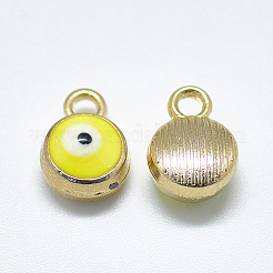 Light Gold Plated Alloy Charms&nbsp;LS-ENAM-S117-27E
