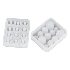 2Pcs 2 Styles DIY Beads Silicone Molds&nbsp;SIMO-TA0001-16
