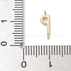 304 Stainless Steel Letter Connector Charms&nbsp;LS-STAS-M108-01G-16