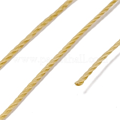 ラウンドワックスポリエステル糸ストリング  マイクロマクラメコード  ツイストコード  革縫い用  ダークチソウ  0.8mm  約54.68ヤード（50m）/ロール&nbsp;YC-D004-02E-018