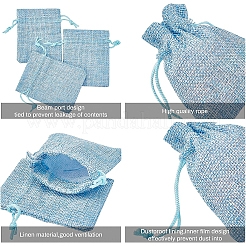 Burlap Packing Pouches Drawstring Bags&nbsp;ABAG-BC0001-13