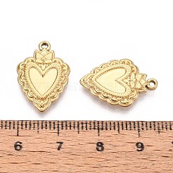 304 Stainless Steel Pendant Cabochon Settings&nbsp;STAS-T067-03G