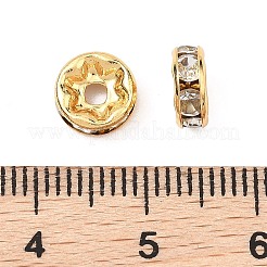 SHEGRACE Brass Micro Pave Clear Cubic Zirconia Spacer Beads&nbsp;XGRQ1U993-363G