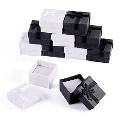 12Pcs 2 Colors Square Paper Jewelry Ring Gift Storage Boxes&nbsp;CON-TA0001-18