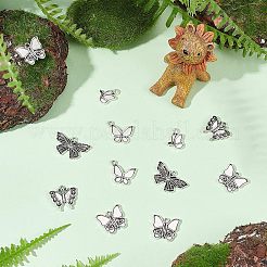 100Pcs 5 Styles Tibetan Style Alloy Pendant Enamel Settings&nbsp;FIND-FH0004-56