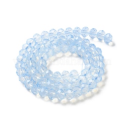 Baking Paint Transparent Glass Beads Strands&nbsp;DGLA-A034-J8MM-D01