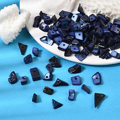 天然淡水シェルチップビーズを染色  シェルの破片  藤紫色  7~11x5~8mm  穴：1mm  約98個/50g&nbsp;X-SHEL-O001-12C