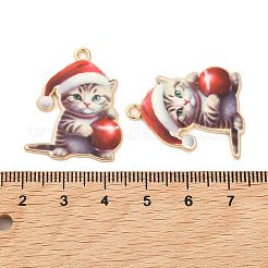 Christmas Alloy Enamel Pendants&nbsp;ENAM-K069-43B