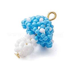 Seed Beads Beaded Charms&nbsp;PALLOY-MZ00339-03