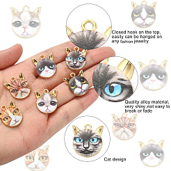 30Pcs 6 Styles Alloy Enamel Pendants&nbsp;ENAM-CJ0003-55