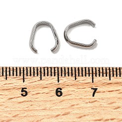 変色しにくい201ステンレススチール製クイックリンクコネクター  フレームコネクター  ステンレス鋼色  9.5x6.5~8.5x2.5mm&nbsp;STAS-P223-02P-04