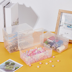 Plastic Bead Containers with Hinged Lid&nbsp;AJEW-WH0479-88B