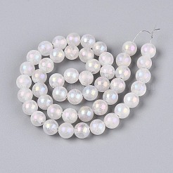 Electroplate Natural Quartz Crystal Beads Strands&nbsp;G-T144-39