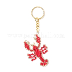 Glass Seed Beads Pendant Keychains&nbsp;KEYC-MZ00050