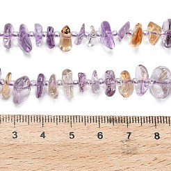 天然石アメトリンビーズ連売り  ナゲット  シードビーズで  グレードA  7~11x7~11x1.5~5mm  穴：0.7~1mm  約77~80個/連  15.35''~15.75''（39~40センチメートル）&nbsp;G-Z124-A02-02