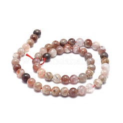 Natural Sunstone Beads Strands&nbsp;G-F674-05-8mm