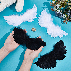 4Pcs 2 Colors Feather Doll Angel Wing&nbsp;DIY-GA0008-26B