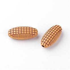 模造ウッドアクリルビーズ  オーバル  ペルー  23.5x11.5x7.5mm  穴：2mm  約420個/500g&nbsp;SACR-Q186-23