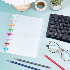 Plastic Index Tab Divider Sheets for Discbound Notebooks&nbsp;LS-AJEW-WH0270-719A-03
