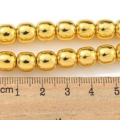 電気めっき合成非磁性ヘマタイト ビーズ 連売り  コラム  ミックスカラー  8.5mm  穴：1.3mm  約50個/連  16.14インチ（41cm）&nbsp;G-C136-C01