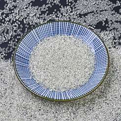 MIYUKIデリカビーズ  シリンダー  日本製シードビーズ  11/0  （db0041)シルバーライニングクリスタル  1.3x1.6mm  穴：0.8mm  約2000個/10g&nbsp;X-SEED-J020-DB0041