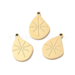 Ion Plating(IP) 316L Surgical Stainless Steel Charms&nbsp;STAS-H213-49G