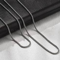 1.5mm Brass Box Chain Necklaces&nbsp;KK-K398-29P