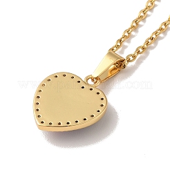Clear Cubic Zirconia Heart with Acrylic Tree Pendant Necklace & Diamond Stud Earrings&nbsp;SJEW-M099-03G