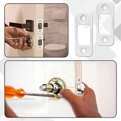 Stainless Steel Door Repair Strike Plate&nbsp;AJEW-WH0752-450P