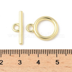 合金マンテル  カドミウムフリー＆鉛フリー  ラックめっき  リング  ゴールドカラー  リング：17.5x14x2mm  穴：2.5mm  バー：6x19x2mm  穴：2.5mm&nbsp;FIND-B047-09G