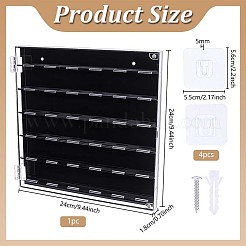 アクリル製ギターピック収納ボックス  正方形  240x240x18mm&nbsp;ODIS-WH0025-348A