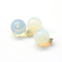 Round Opalite Pendants&nbsp;G-Q434-12