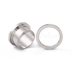 Non-Tarnish 304 Stainless Steel Ear Plugs Gauges&nbsp;LS-EJEW-G317-01L-P