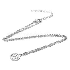 Non-Tarnish 201 Stainless Steel Pendants Necklaces&nbsp;NJEW-S063-TN505-4
