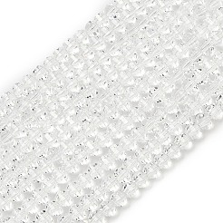 ミックススタイルのガラスビーズ連売り  ロンデル  多面カット  ミックスカラー  5x6x5mm  穴：1.2mm  約98個/連  17.32''（44センチメートル）&nbsp;GLAA-G125-01