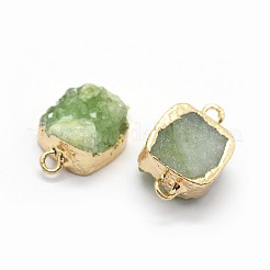 Natural Druzy Quartz Links connectors&nbsp;G-P396-11G-05